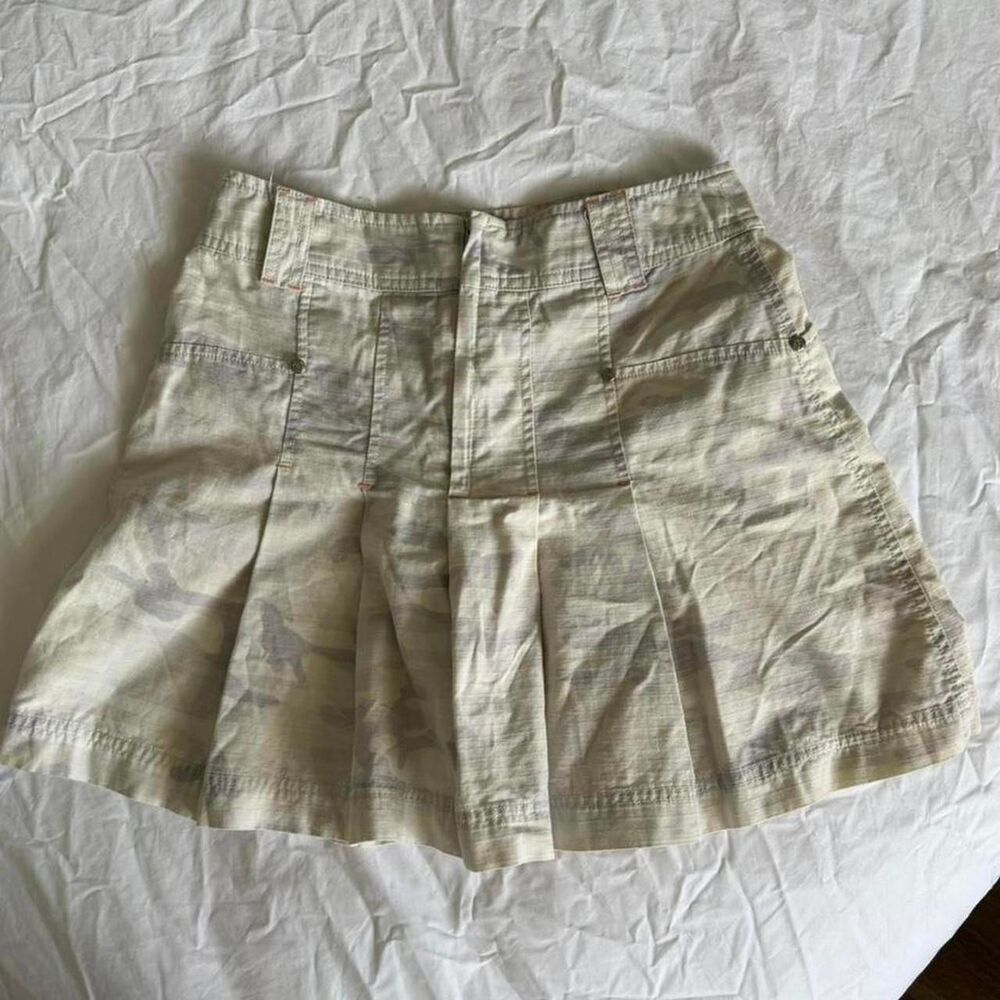 Unbranded Women's Cream and White Skirt
